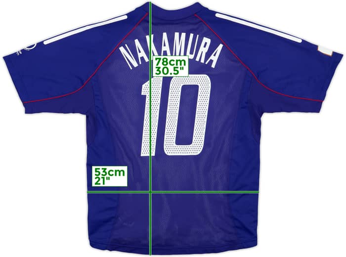 2002-04 Japan Player Issue Home Shirt Nakamura #10 - 8/10 - (L)