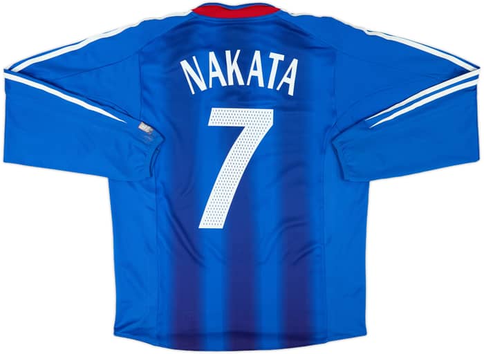 2004-06 Japan Player Issue Home L/S Shirt Nakata #7 - 6/10 - (L)