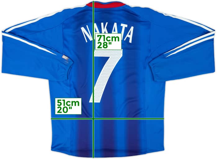 2004-06 Japan Home L/S Shirt Nakata #7 - 6/10 - (M)