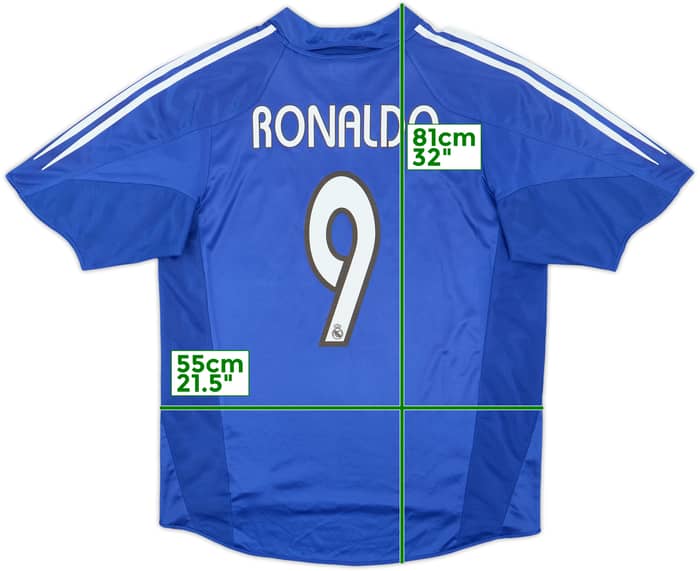 2004-05 Real Madrid Third Shirt Ronaldo #9 - 8/10 - (L)