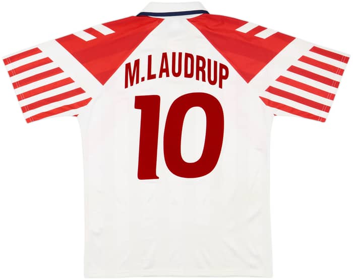 1992-94 Denmark Away Shirt M.Laudrup #10 - 8/10 - (L)