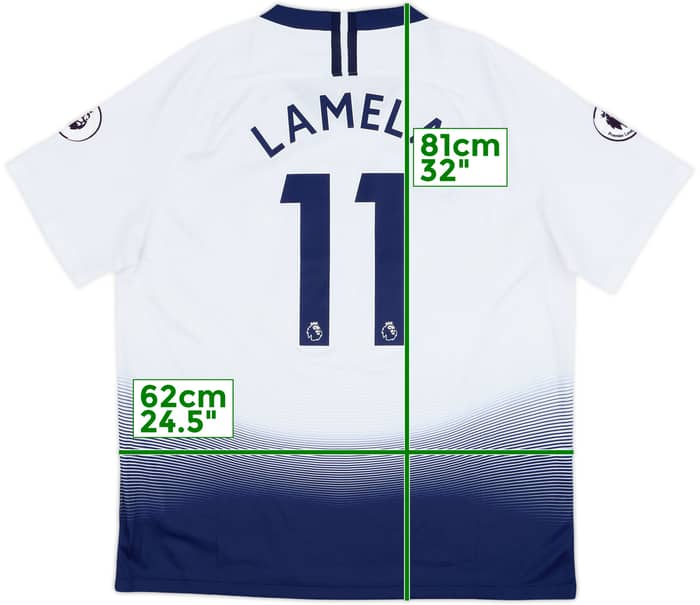 2018-19 Tottenham Home Shirt Lamela #11 - 9/10 - (XL)