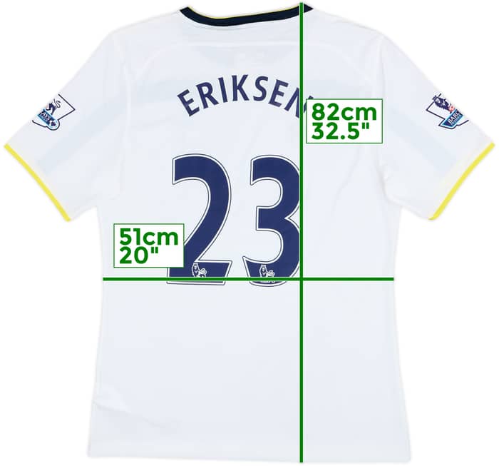 2014-15 Tottenham Home Shirt Eriksen #23 - 8/10 - (L)