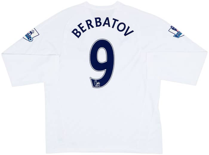 2007-08 Tottenham Home L/S Shirt Berbatov #9 - 8/10 - (XL)