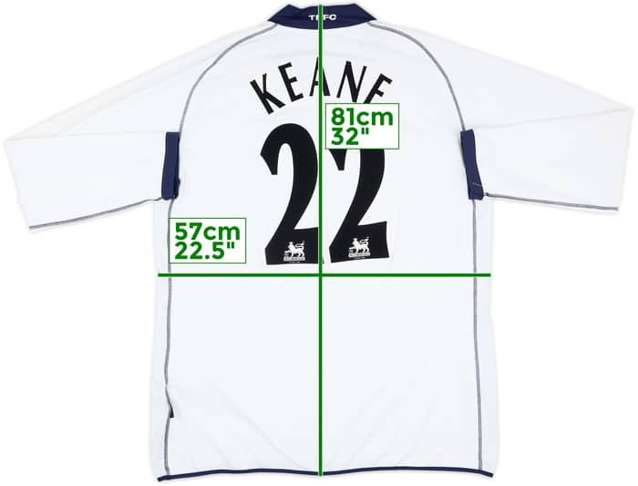 2002-04 Tottenham Home L/S Shirt Keane #22 - 6/10 - (4XL)