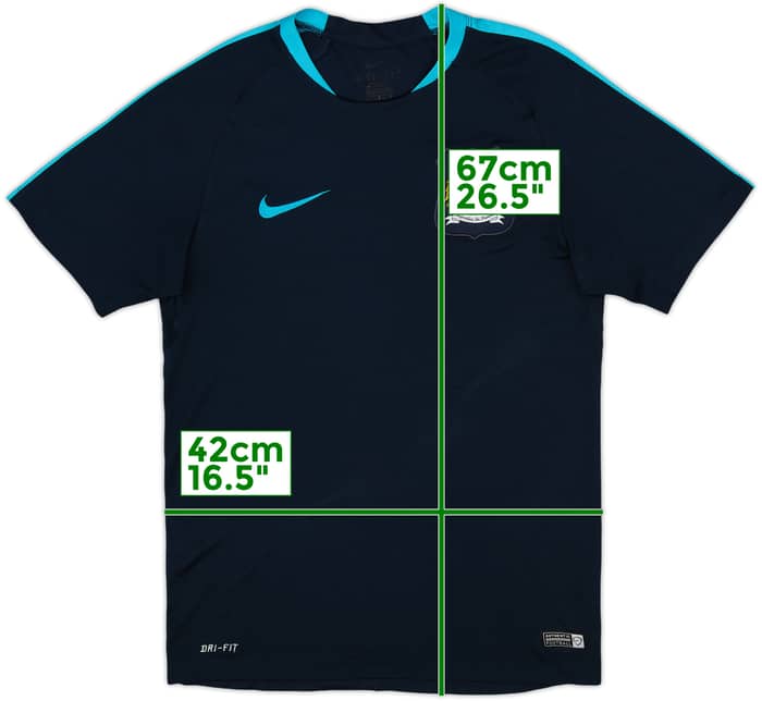 2015-16 Manchester City Nike Training Shirt - 8/10 - (S)