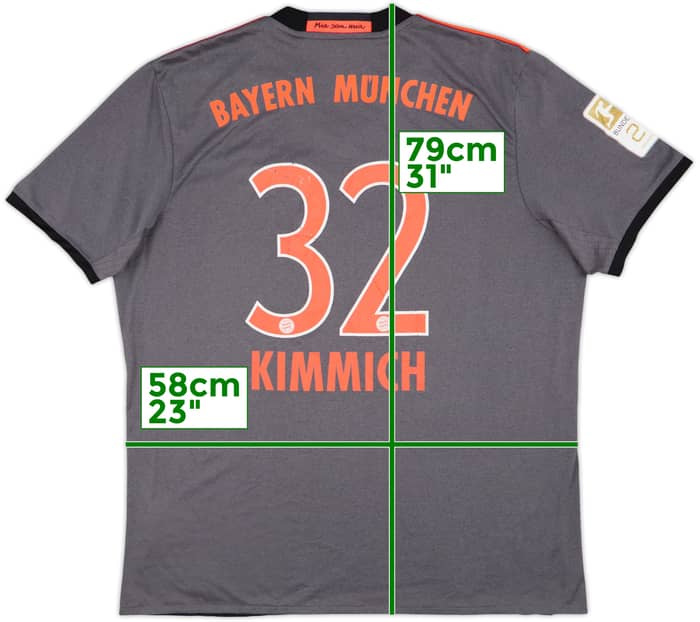 2016-17 Bayern Munich Away Shirt Kimmich #32 - 5/10 - (XL)