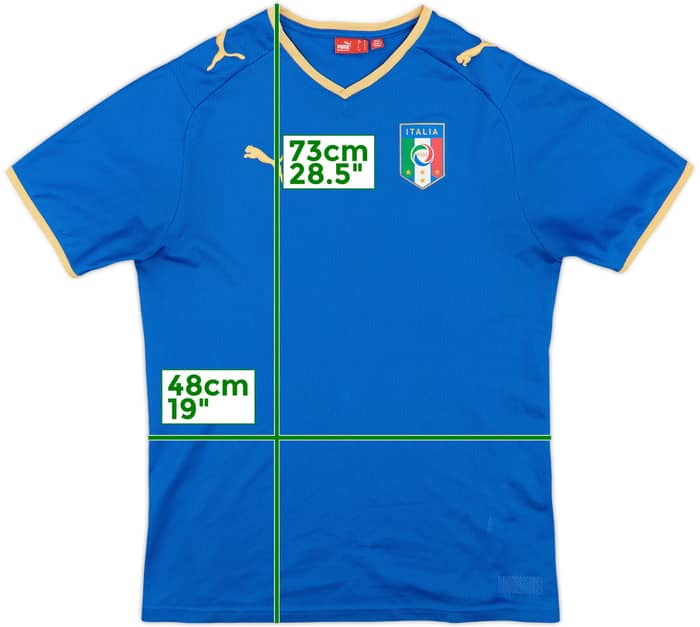 2007-08 Italy Basic Home Shirt - 9/10 - (M)