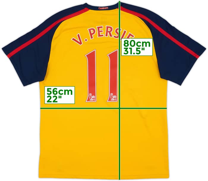 2008-09 Arsenal Away Shirt V.Persie #11 - 8/10 - (L)