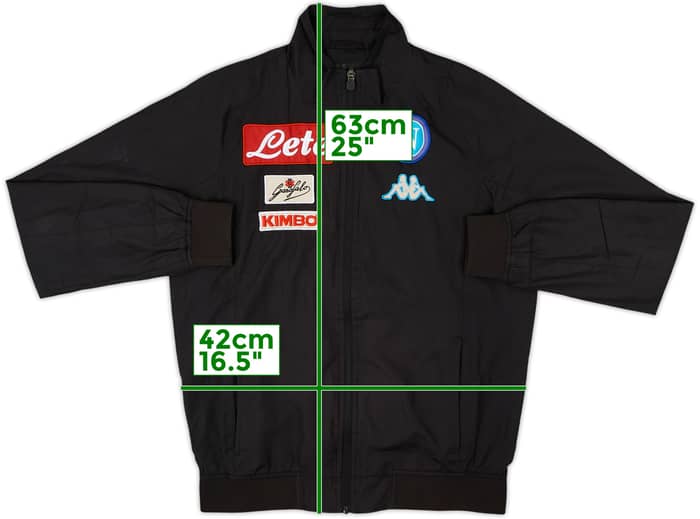 2016-17 Napoli Kappa Track Jacket - 6/10 - (L.Boys)