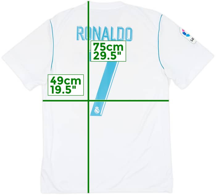 2017-18 Real Madrid Home Shirt Ronaldo #7 - 8/10 - (M)