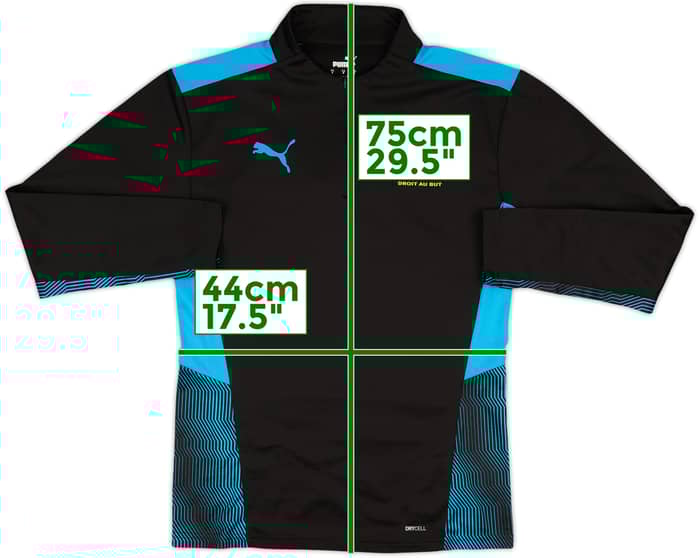 2020-21 Olympique Marseille Puma 1/4 Zip Drill Top - 9/10 - (S)