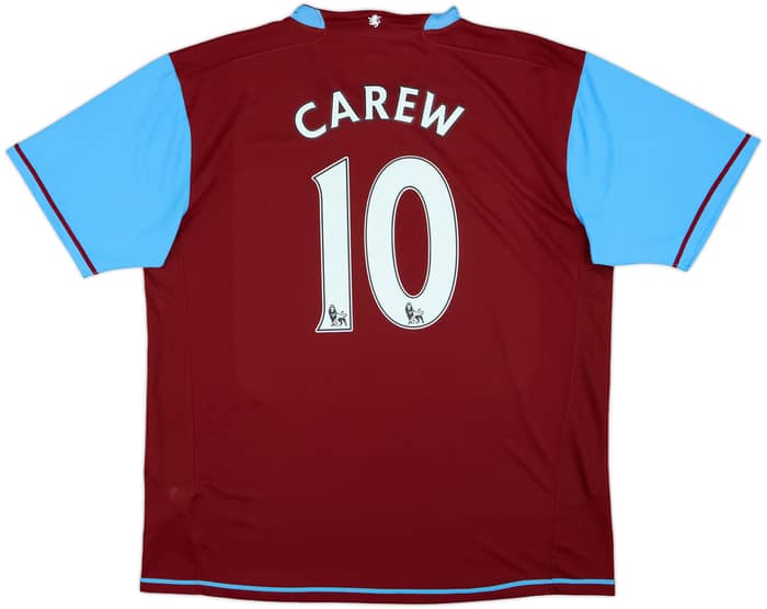 2007-08 Aston Villa Home Shirt Carew #10 - 8/10 - (XL)