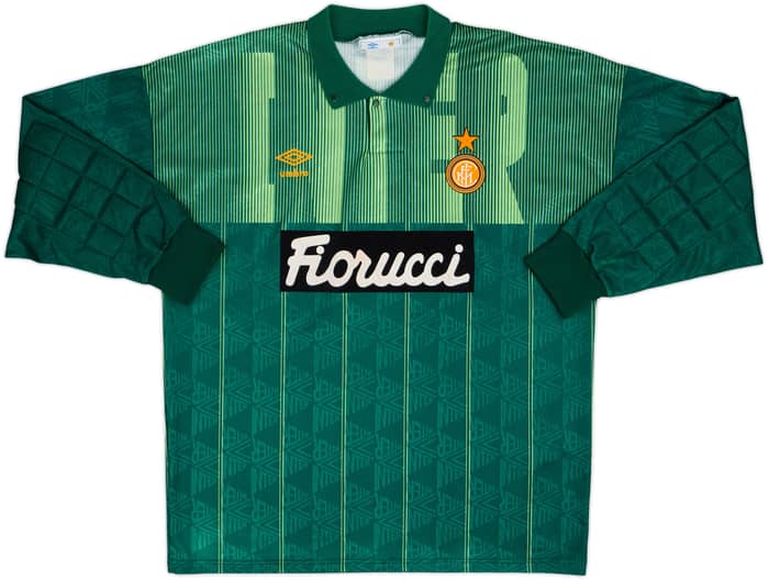 1991-92 Inter Milan GK Shirt #1 - 8/10 - (L)