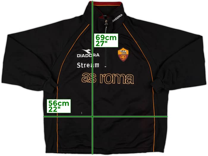1999-00 Roma Diadora 1/4 Zip Drill Top - 6/10 - (M)