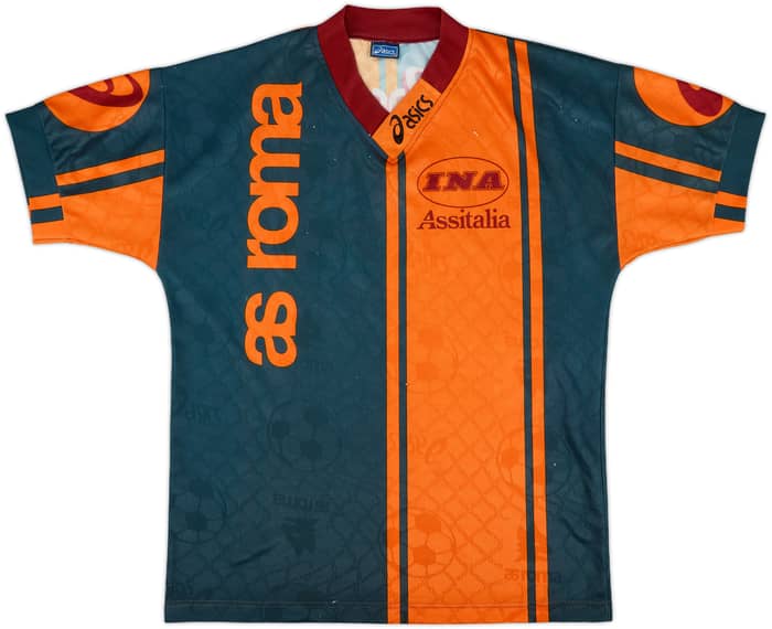 1996-97 Roma Asics Training Shirt - 8/10 - (S)