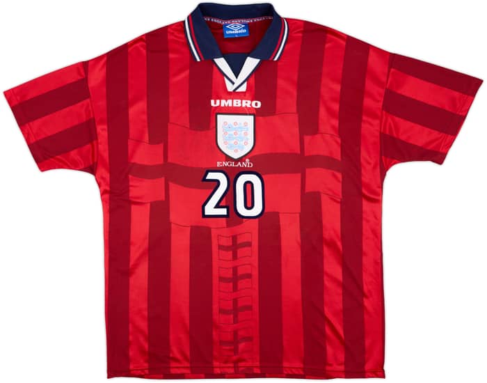 1997-99 England Away Shirt Owen #20 - 7/10 - (XL)