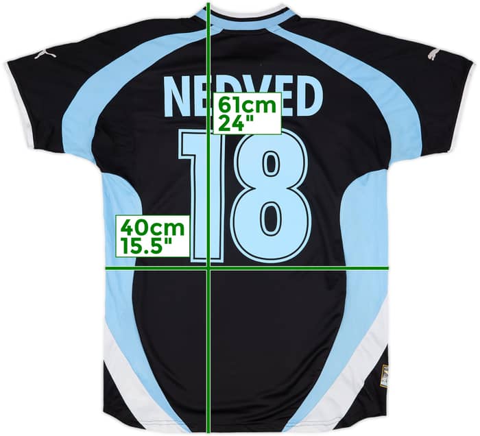 2000-01 Lazio Away Shirt Nedved #18 - 7/10 - (M)