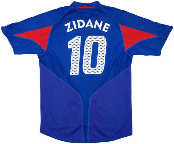 2004-06 France Home Shirt Zidane #10 - 8/10 - (L)