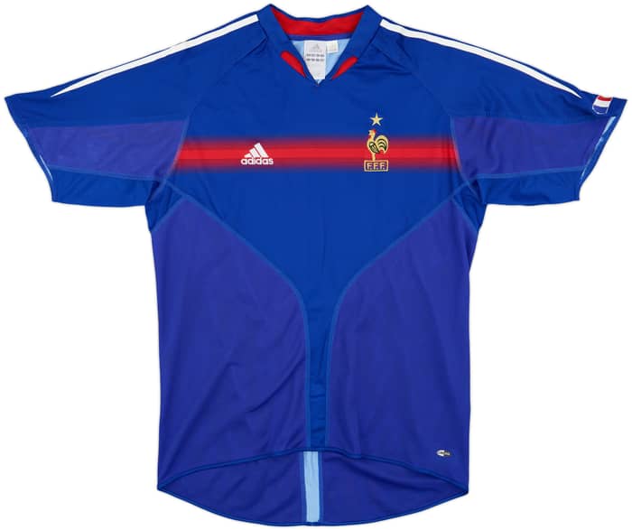 2004-06 France Home Shirt Zidane #10 - 8/10 - (L)