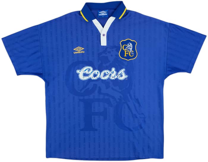 1995-97 Chelsea Home Shirt Zola #25 - 6/10 - (XL)