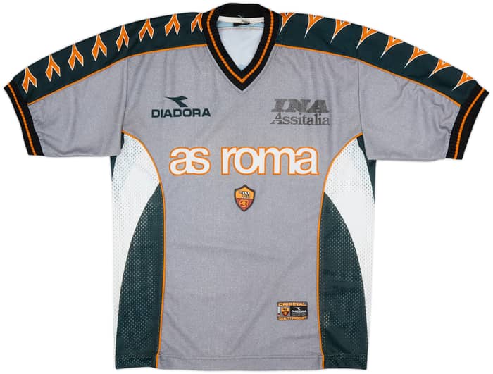 1999-00 Roma Diadora Training Shirt - 7/10 - (M)
