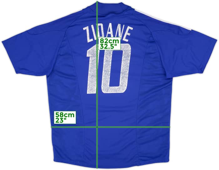 2002-04 France Home Shirt Zidane #10 - 5/10 - (XL)