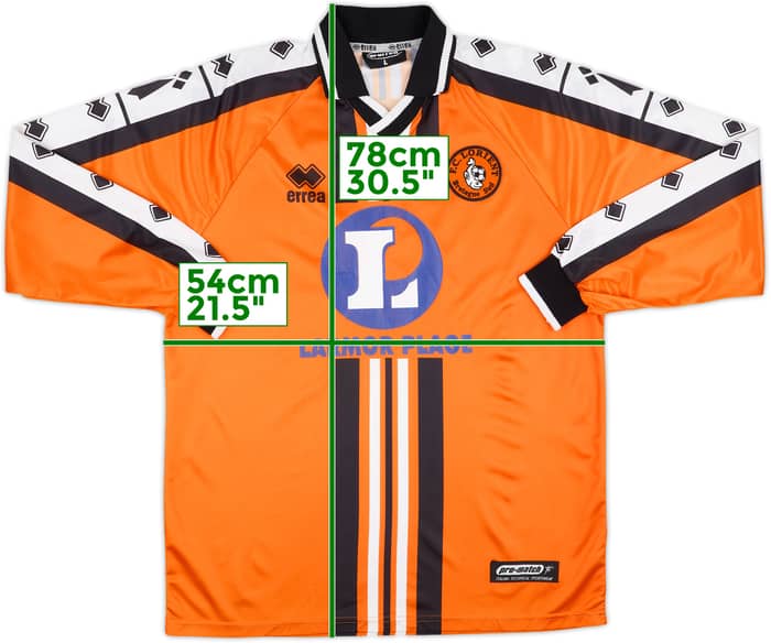 2000-01 Lorient Match Issue Home L/S Shirt #12