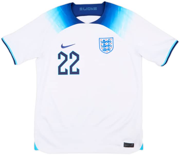 2022-23 England Home Shirt Bellingham #22 - 8/10 - (XL.Boys)