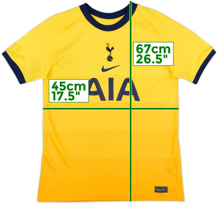 2020-21 Tottenham Third Shirt - 7/10 - (XL.Boys)