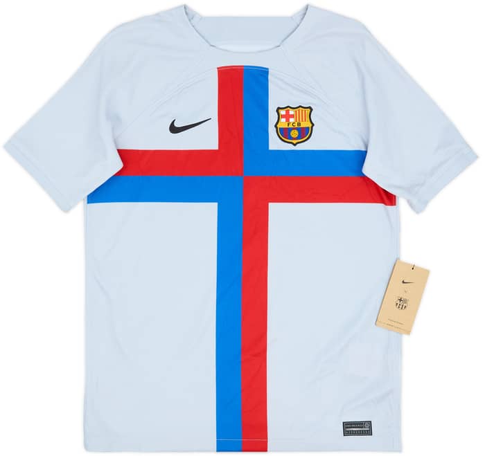 2022-23 Barcelona Third Shirt Lewandowski #9 (XL.Boys)