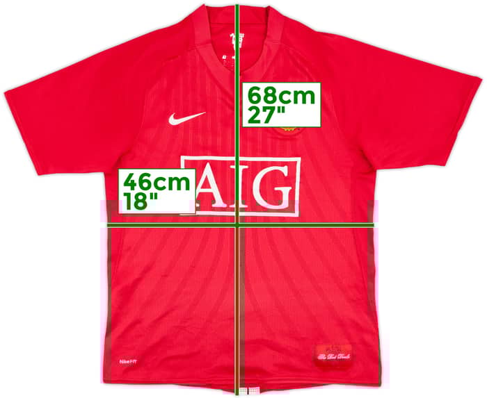 2007-09 Manchester United Home Shirt - 5/10 - (S)