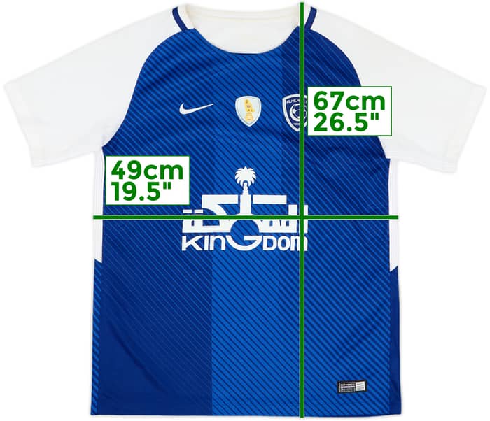 2017-18 Al Hilal Home Shirt #12 - 7/10 - (XL.Boys)