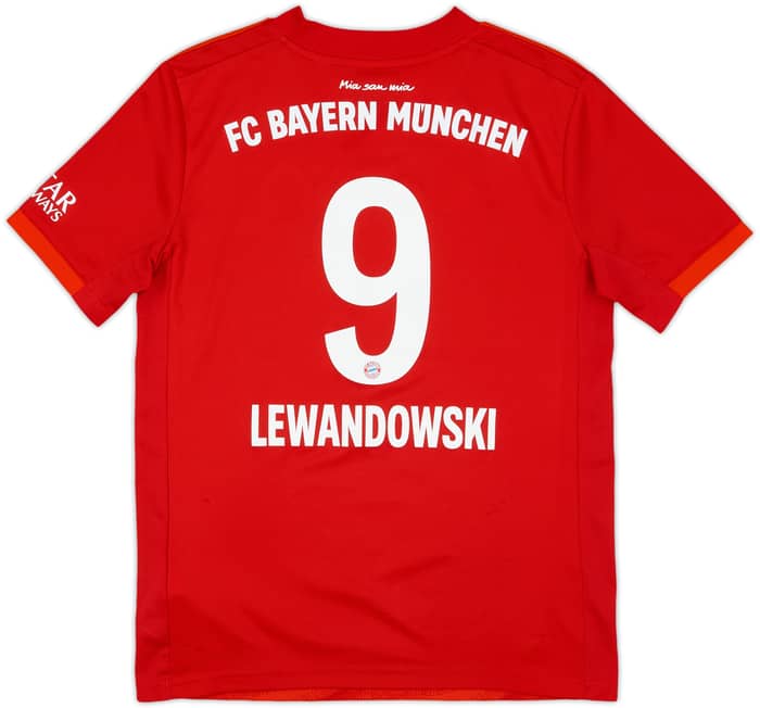 2019-20 Bayern Munich Home Shirt Lewandowski #9 - 8/10 - (M.Boys)