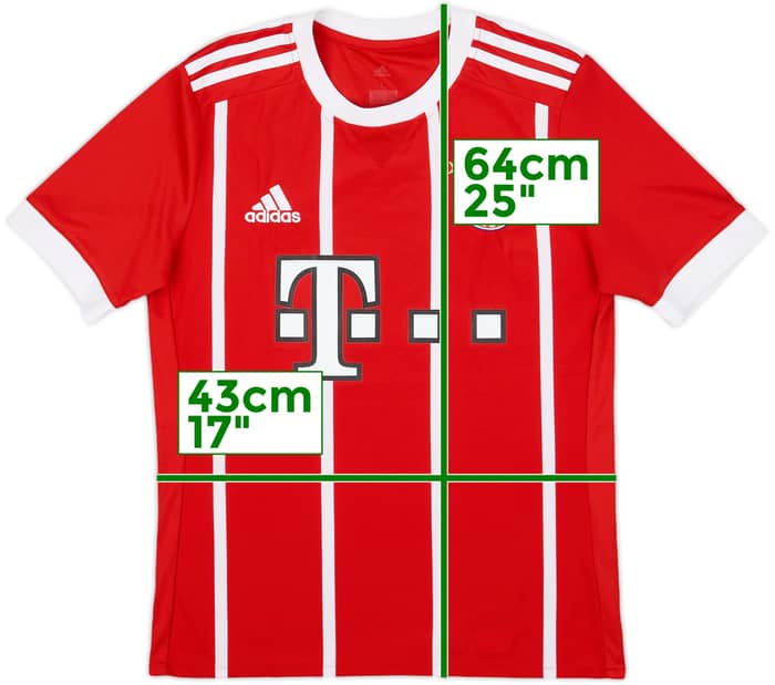 2017-18 Bayern Munich Home Shirt - 9/10 - (L.Boys)