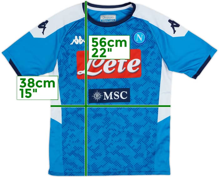 2019-20 Napoli Home Shirt - 7/10 - (M.Boys)