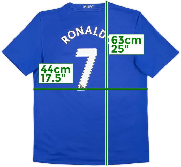 2008-09 Manchester United Third Shirt Ronaldo #7 - 8/10 - (L.Boys)