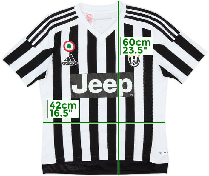 2015-16 Juventus Home Shirt - 8/10 - (L.Boys)