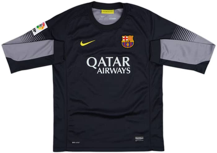 2013-14 Barcelona GK Shirt - 8/10 - (L.Boys)