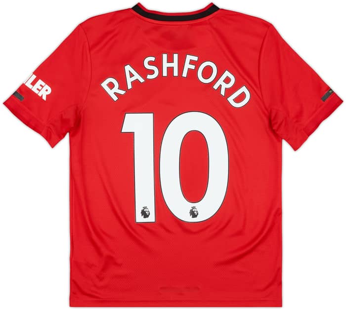 2019-20 Manchester United Home Shirt Rashford #10 - 8/10 - (L.Boys)
