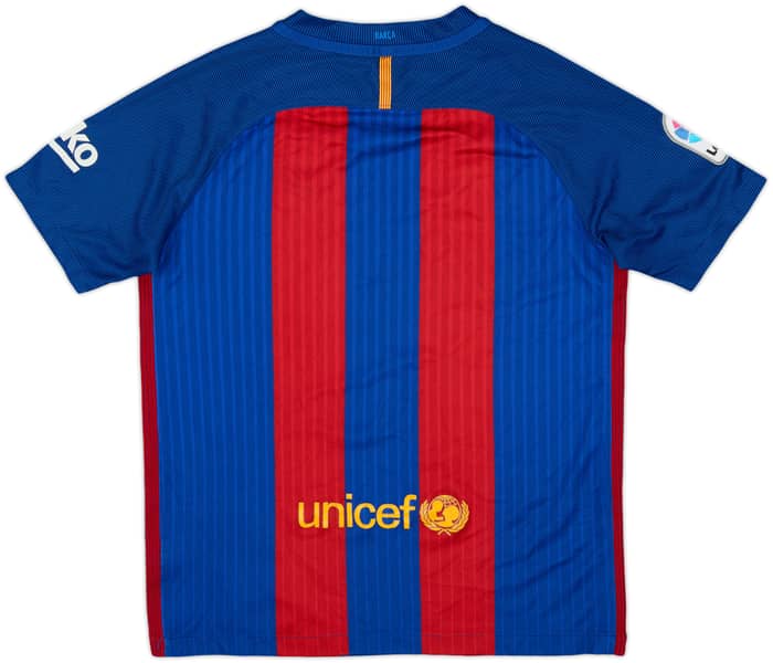 2016-17 Barcelona Home Shirt - 7/10 - (L.Boys)