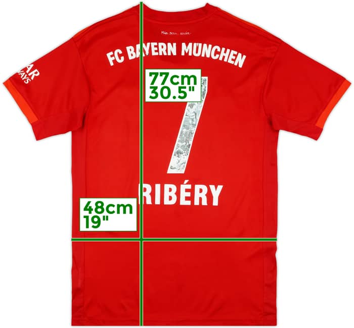 2019-20 Bayern Munich Home Shirt Ribery #7 - 5/10 - (M)