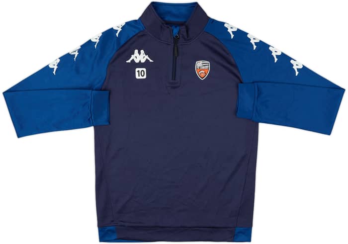 2020-21 Lorient Kappa Player Issue 1/4 Zip Drill Top #10 - 9/10 - (S)
