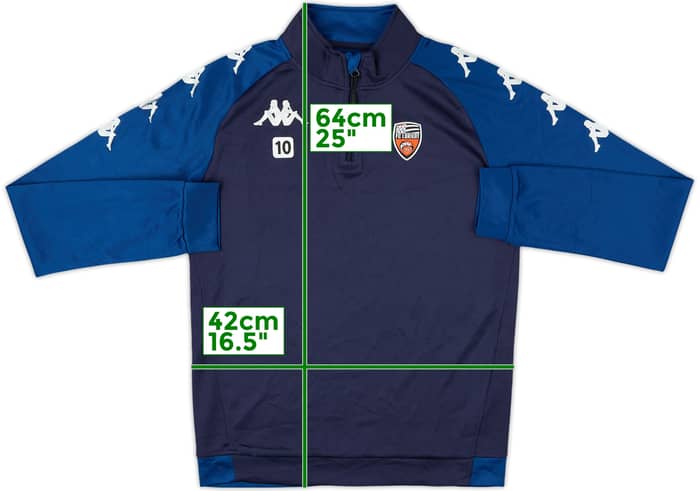 2020-21 Lorient Kappa Player Issue 1/4 Zip Drill Top #10 - 9/10 - (S)