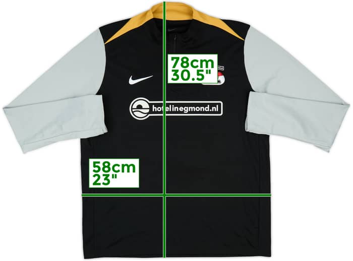 2024-25 AZ Alkmaar Nike 1/4 Zip Training Top - 8/10 - (XL)