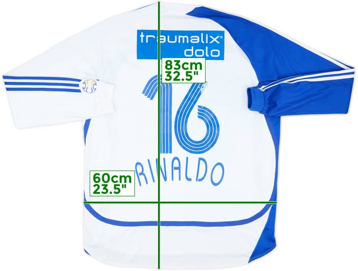 2006-08 Grasshoppers Match Issue Home L/S Shirt Rinaldo #16
