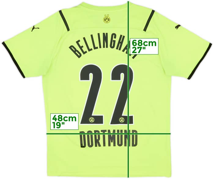 2021-22 Borussia Dortmund European Home Shirt Bellingham #22 - 8/10 - (M)