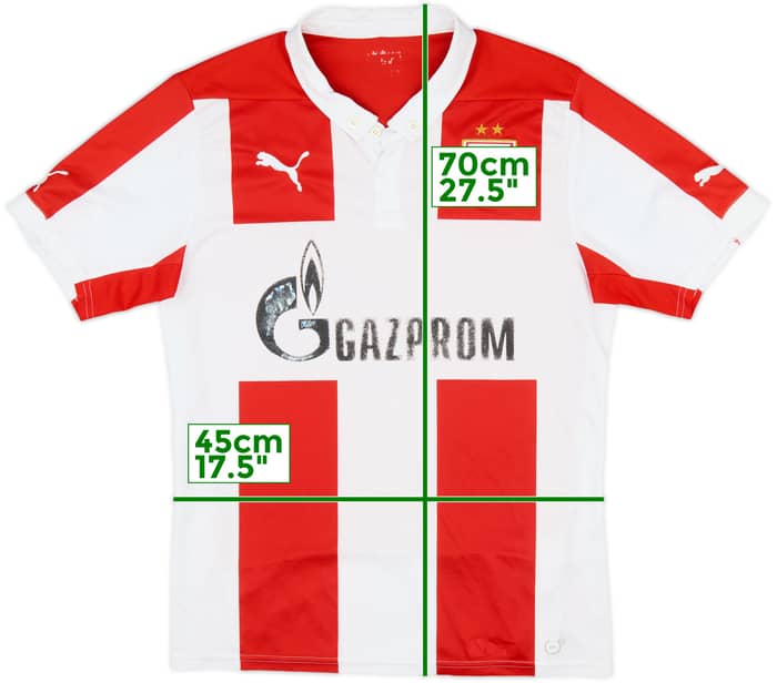 2014-15 Red Star Belgrade Home Shirt - 4/10 - (M)