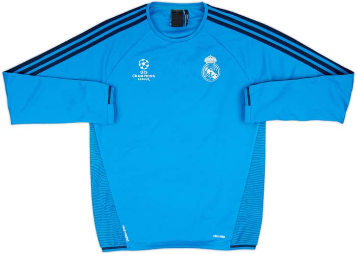 2015-16 Real Madrid CL adidas Sweat Top - 8/10 - (M)