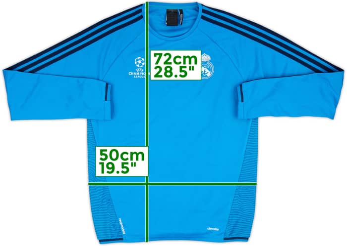 2015-16 Real Madrid CL adidas Sweat Top - 8/10 - (M)